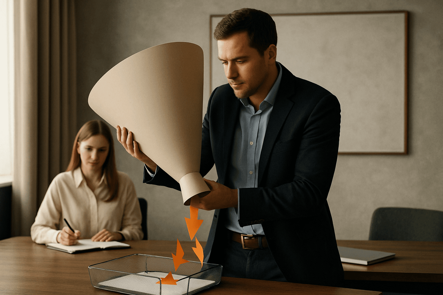 Схема системы лидогенерации от гипотезы канала до обратной связи из CRM