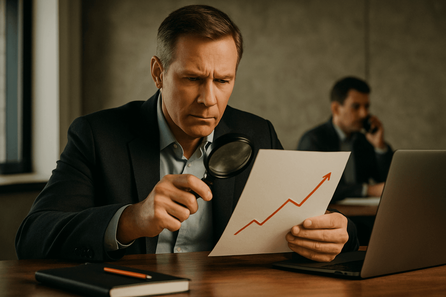 Панель показателей отдела продаж с графиками на экране