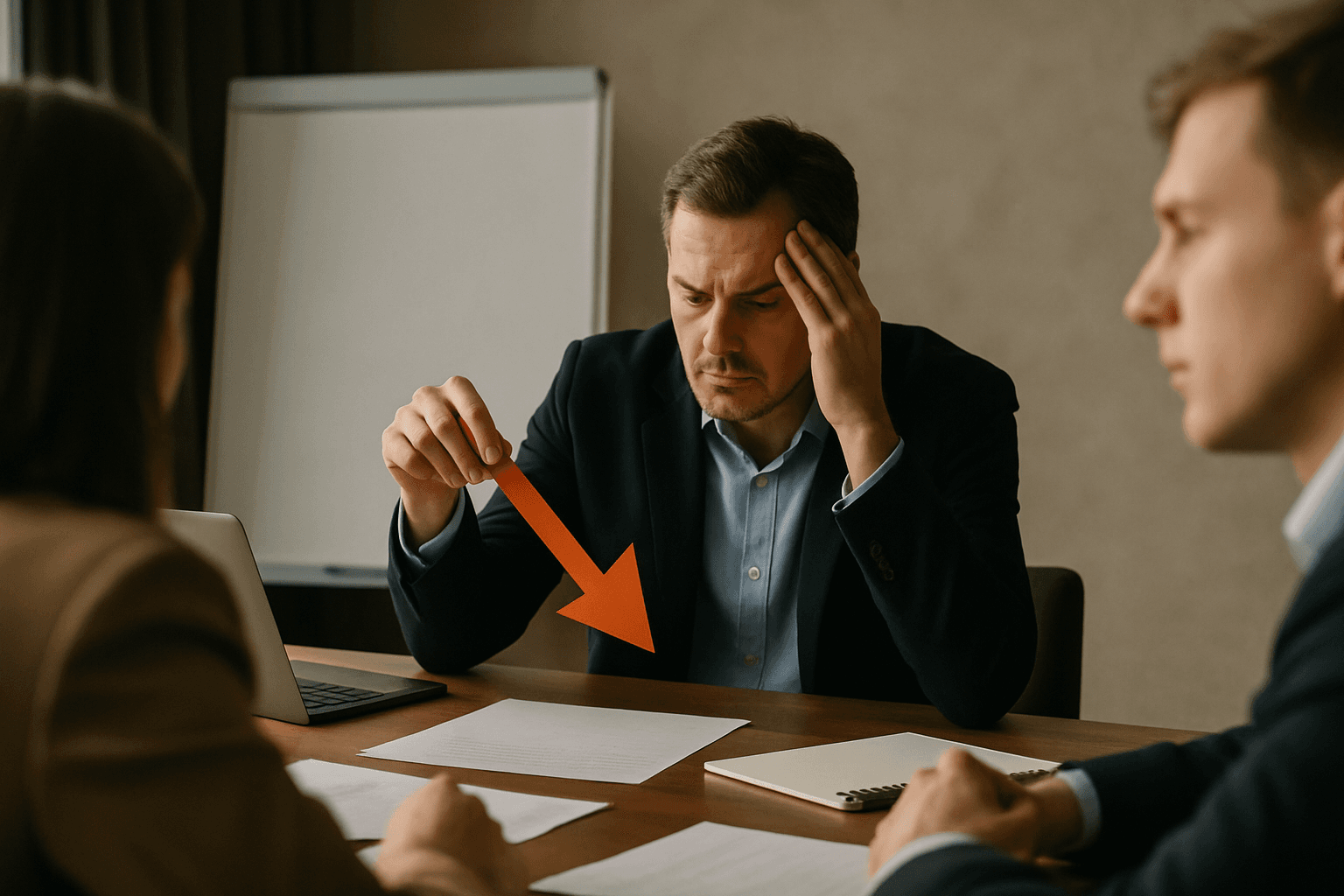 График выполнения плана продаж с разрывом между фактом и целью