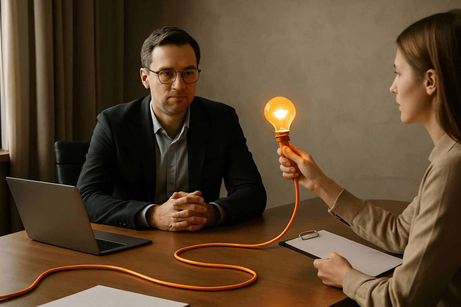 Схема воронки B2B-продаж с длинным циклом сделки от первого контакта до подписания договора
