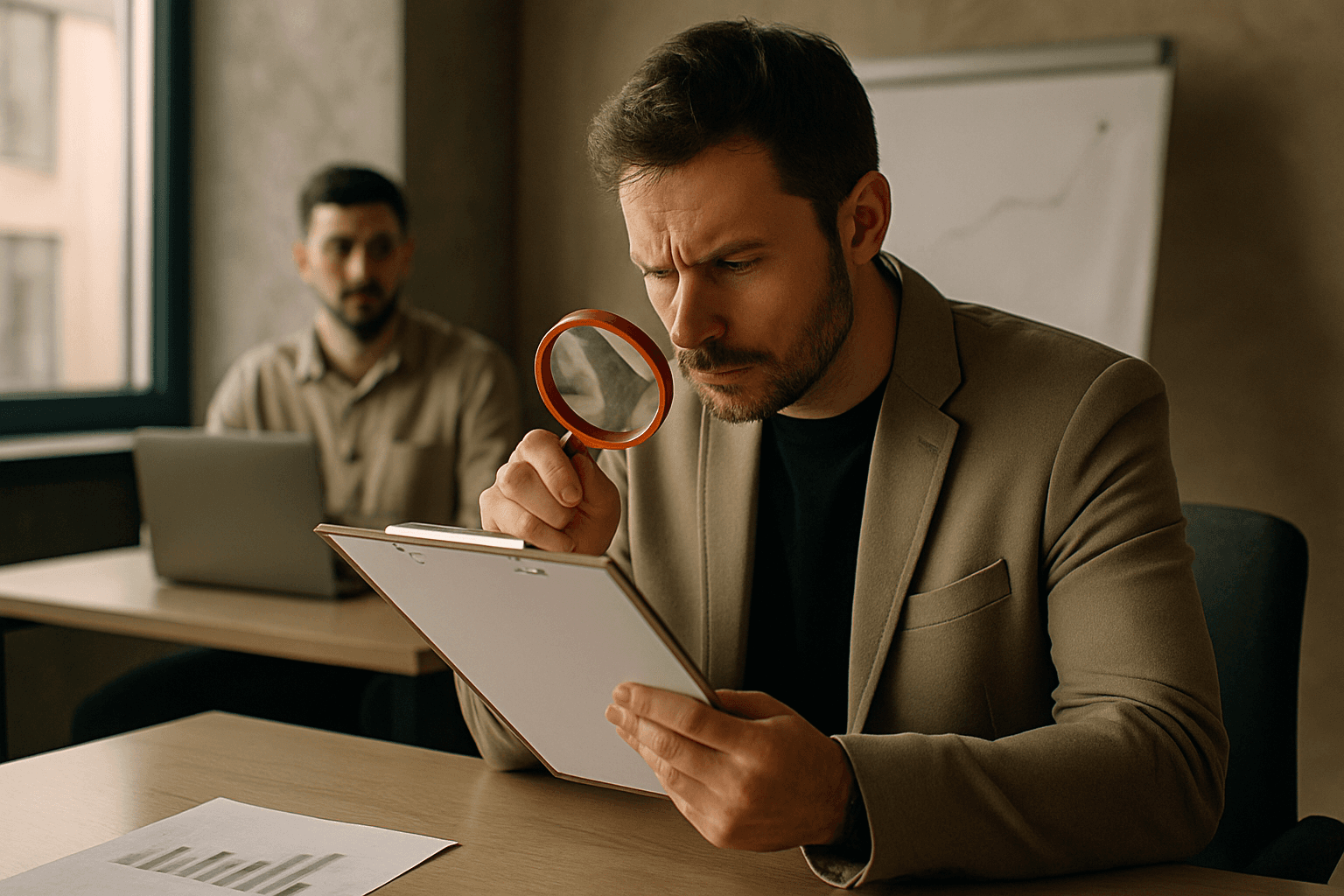 Руководитель отдела продаж проверяет карточки сделок менеджеров в CRM